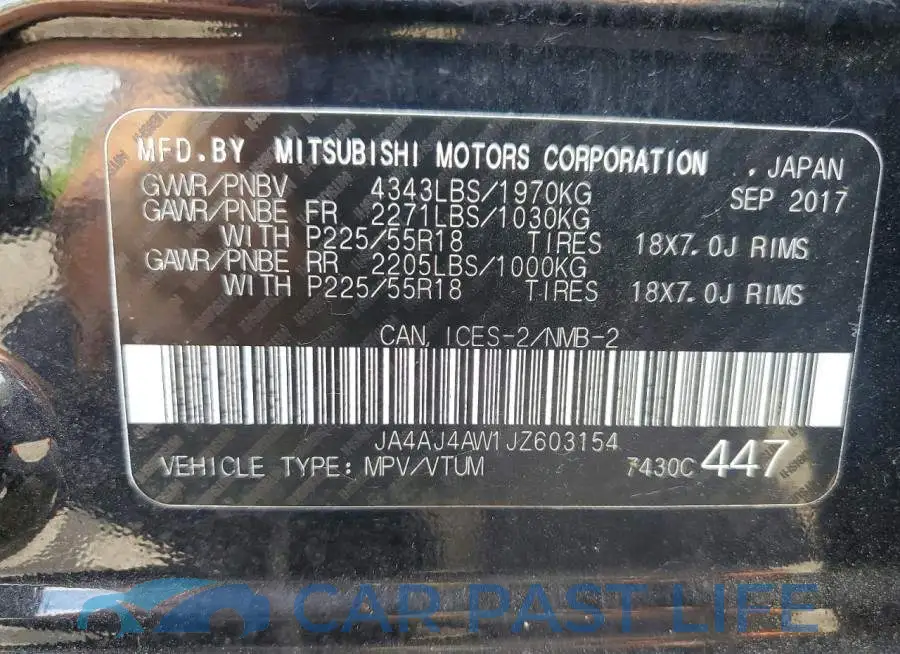 JA4AJ4AW1JZ603154# 13