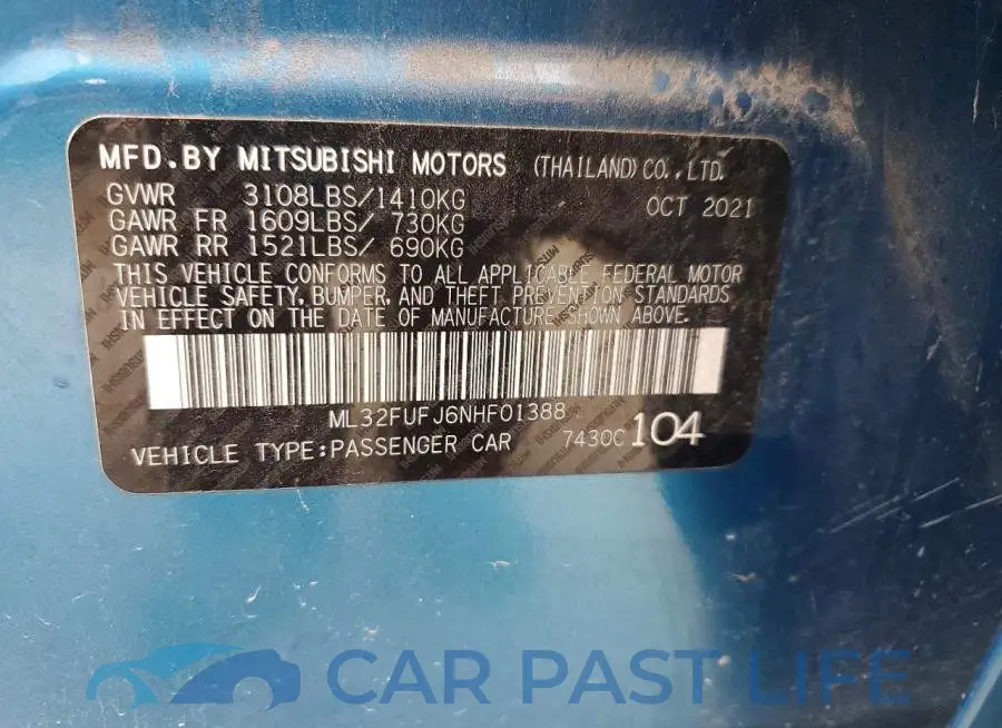 ML32FUFJ6NHF01388# 12