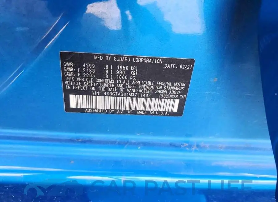 4S3GTAB61M3711482# 12