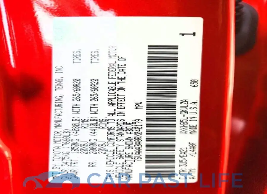 7SVAAABA0RX040179# 13