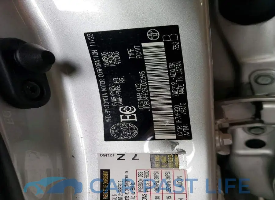JTDBCMFE2RJ022695# 13