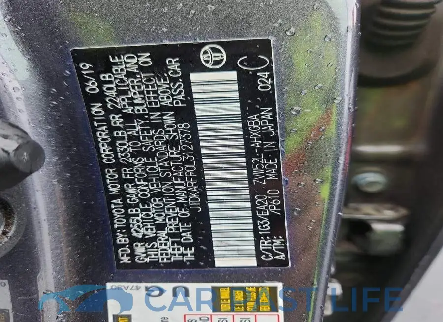 JTDKARFP0L3127378# 12