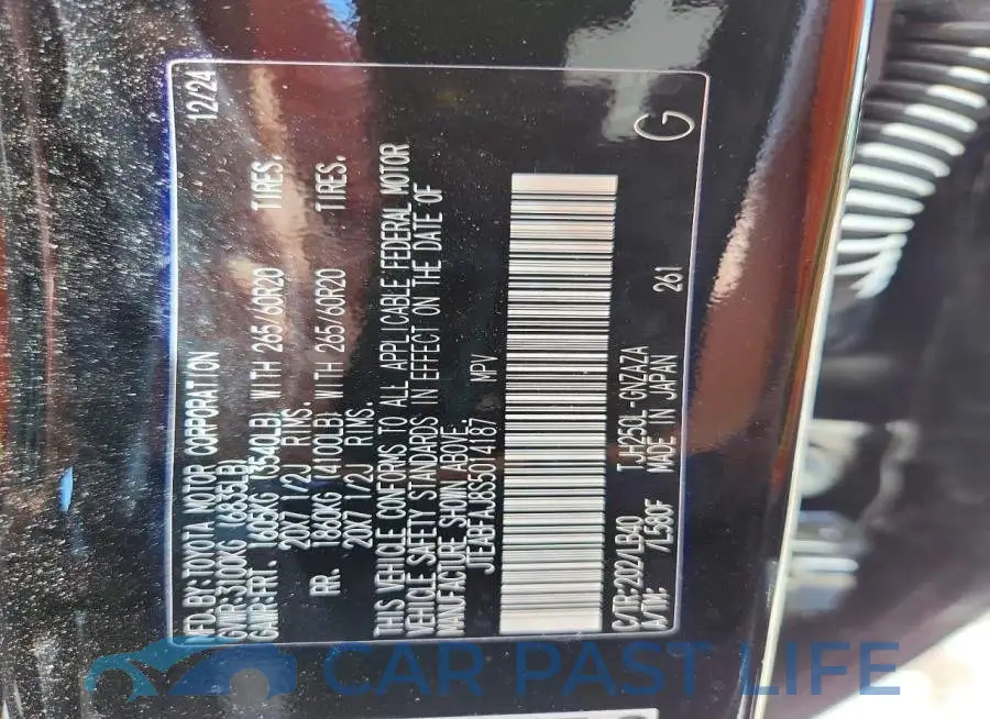 JTEABFAJ8S5014187# 13