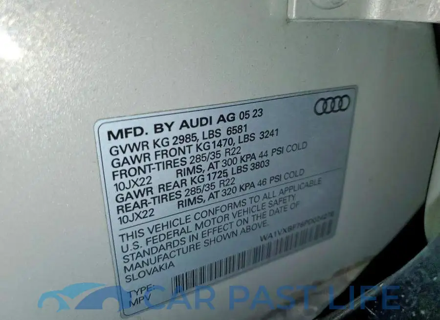 WA1VXBF76PD024270# 12