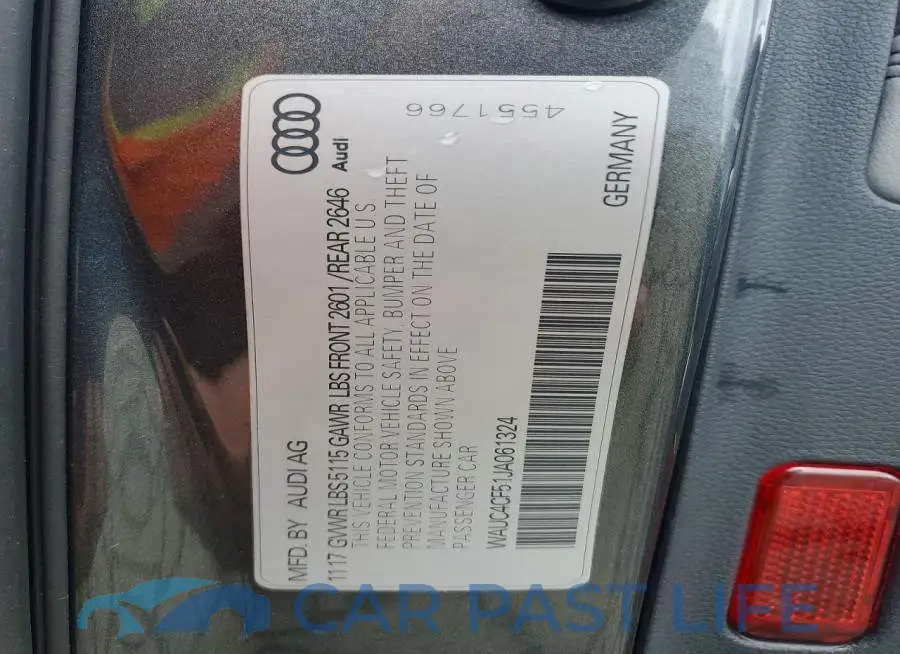 WAUC4CF51JA061324# 12