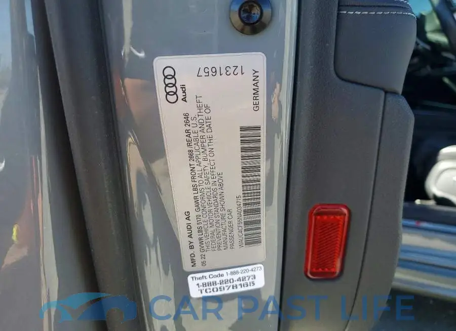WAUC4CF55NA034715# 12