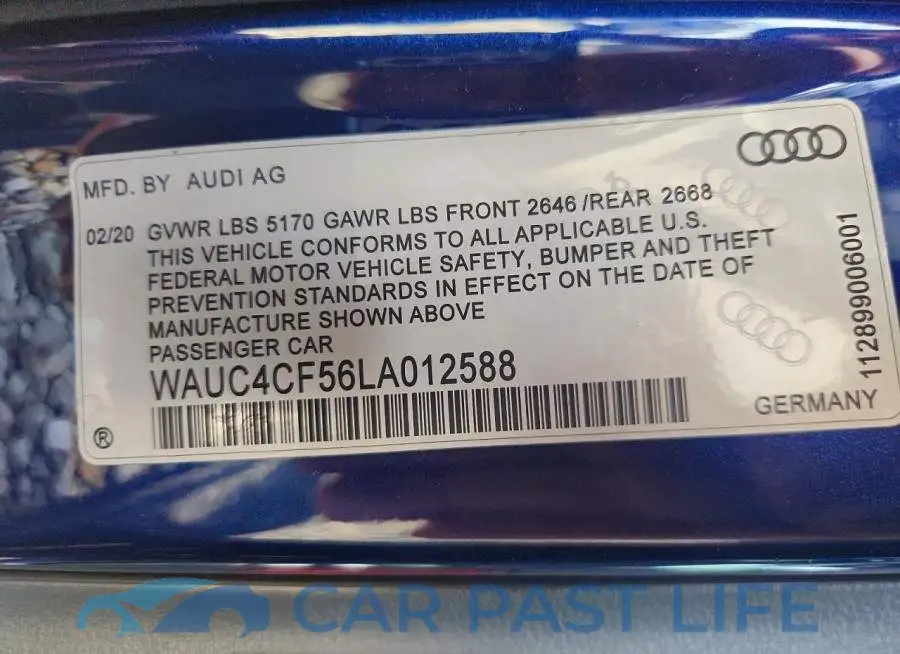 WAUC4CF56LA012588# 13
