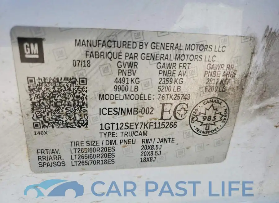 1GT12SEY7KF115266# 13