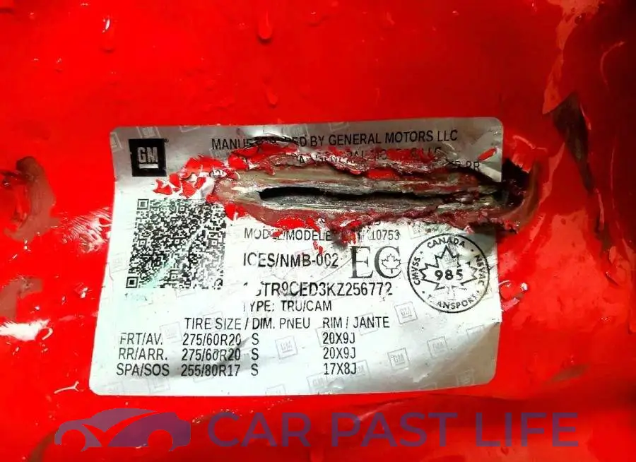 1GTR9CED3KZ256772# 13