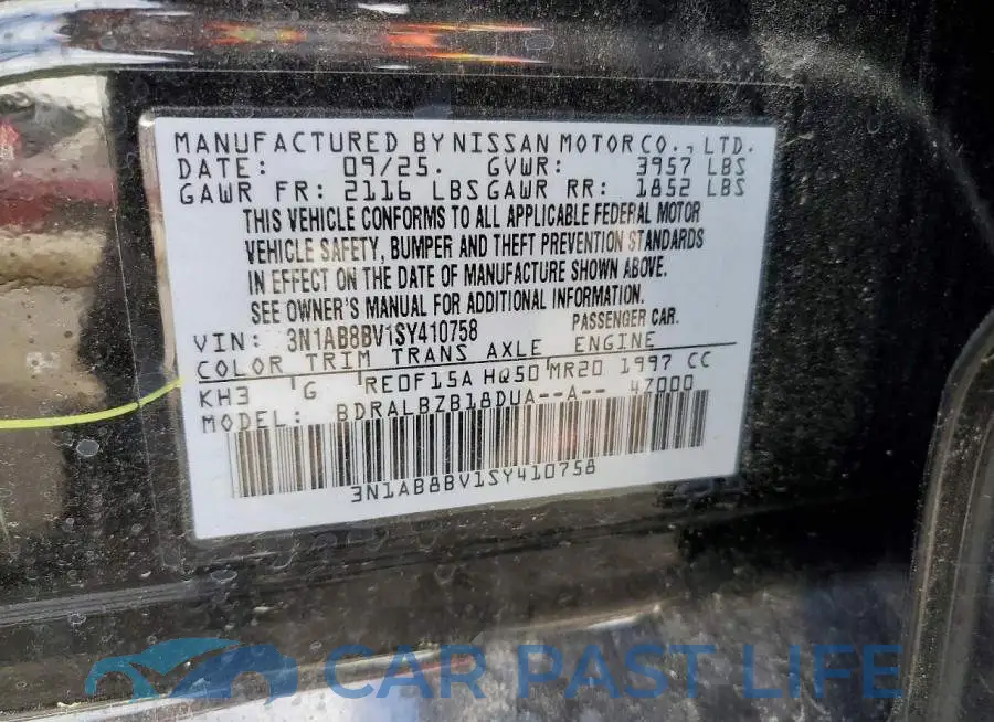 3N1AB8BV1SY410758# 12