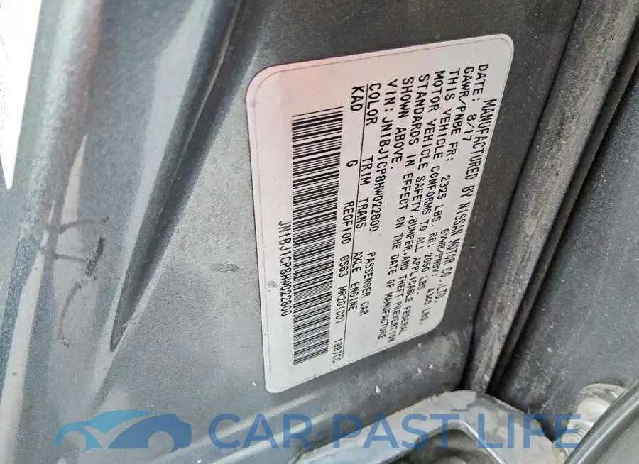 JN1BJ1CP8HW022800# 13