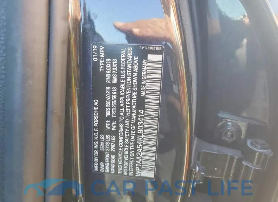 WP1AA2A54KLB03414# 14