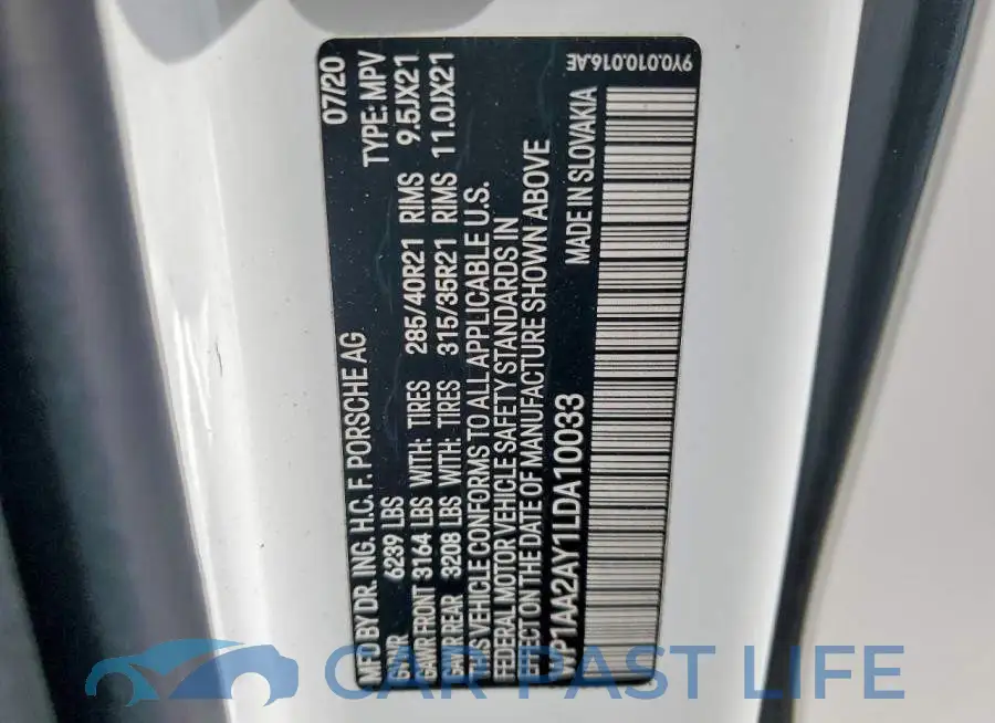 WP1AA2AY1LDA10033# 13