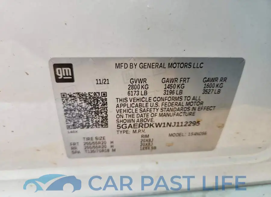 5GAERDKW1NJ112295# 14