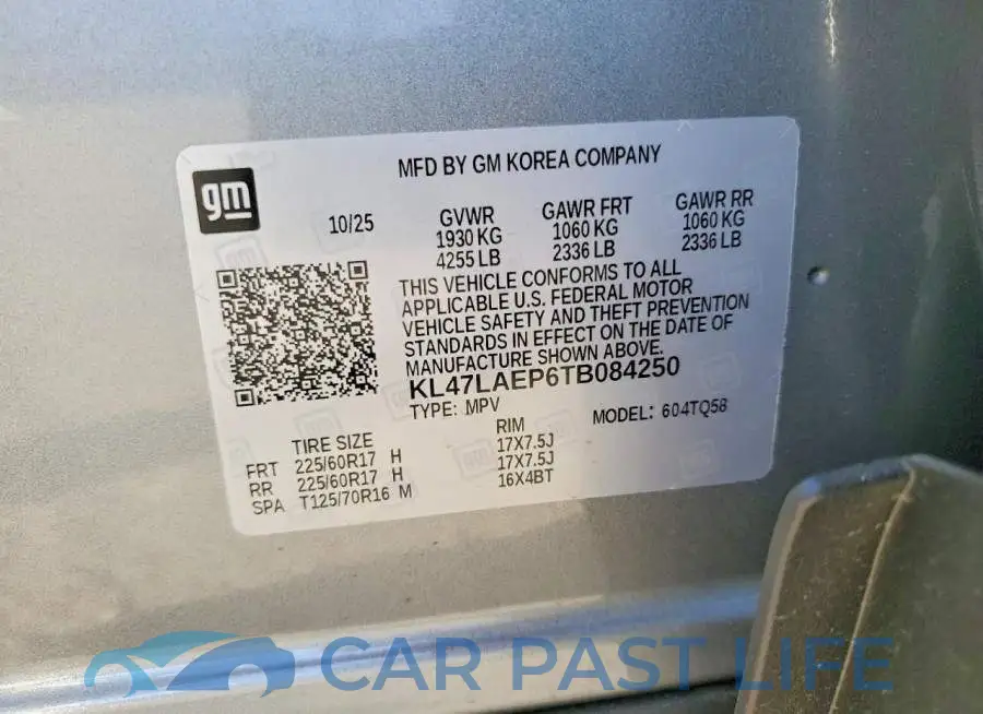 KL47LAEP6TB084250# 12