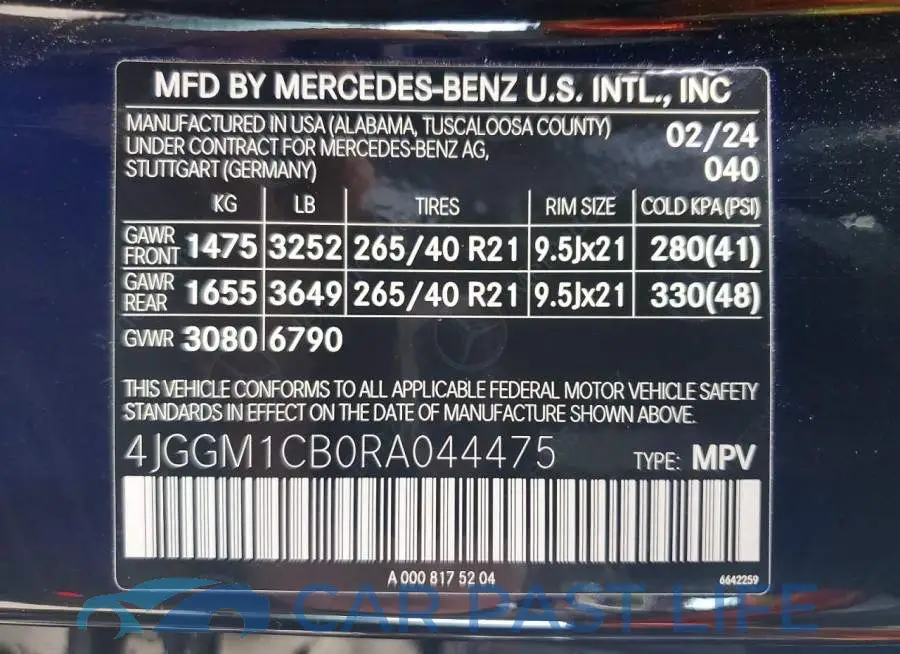 4JGGM1CB0RA044475# 14