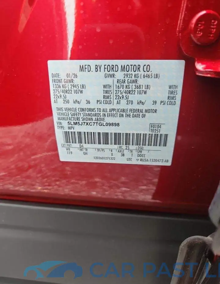 5LM5J7XC7TGL09898# 13