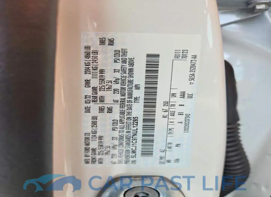 5LMCJ1C97NUL12285# 12