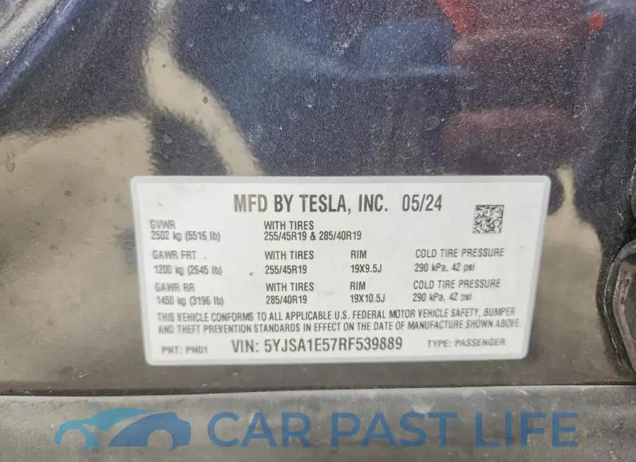 5YJSA1E57RF539889# 12
