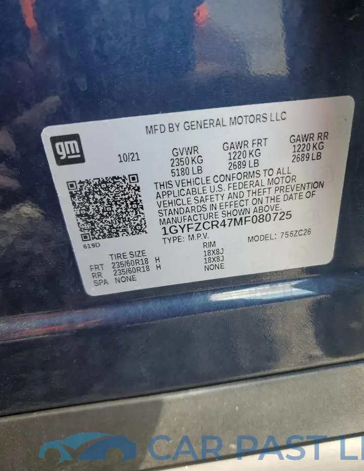 1GYFZCR47MF080725# 13