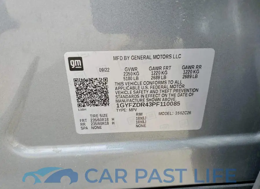 1GYFZDR43PF110085# 13
