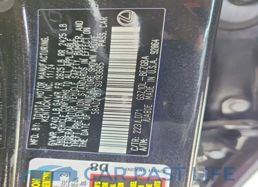 58ADZ1B17SU193685# 12