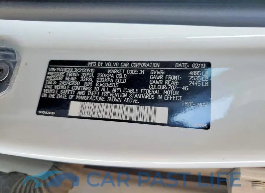 YV4162UL3K2130510# 13
