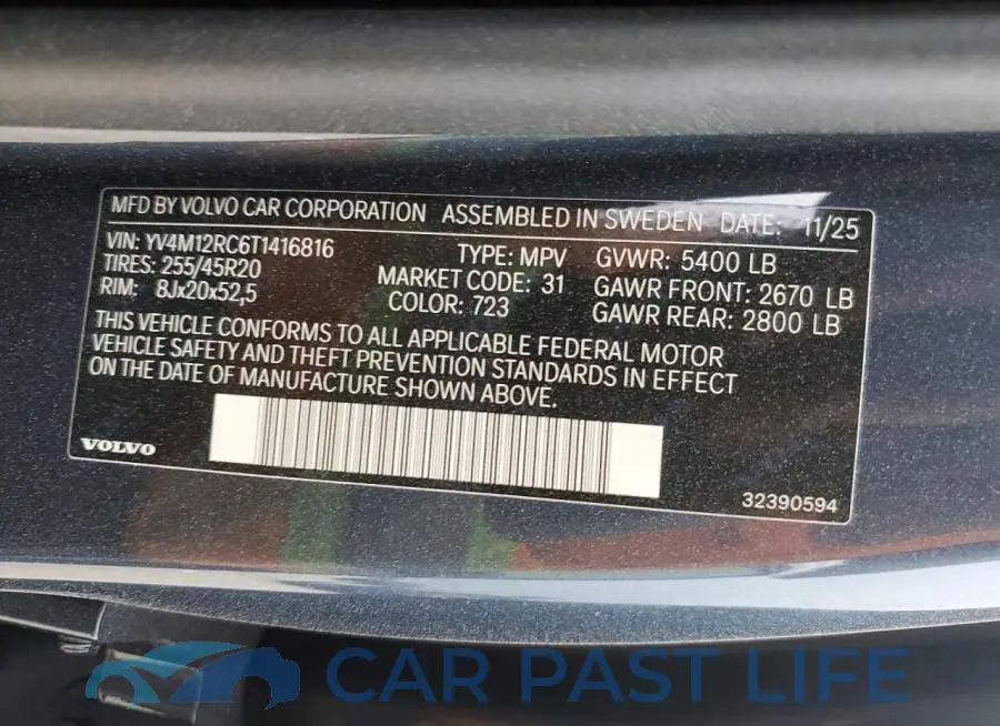 YV4M12RC6T1416816# 13