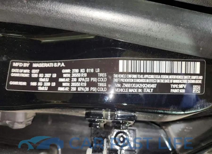 ZN661XUA2HX245497# 13