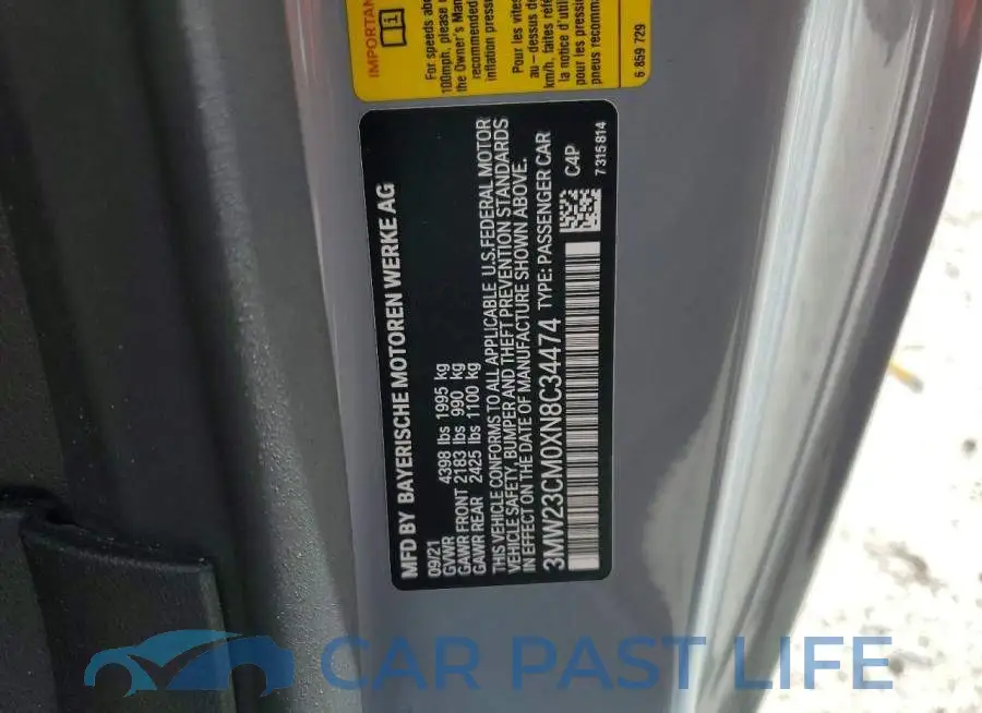 3MW23CM0XN8C34474# 12
