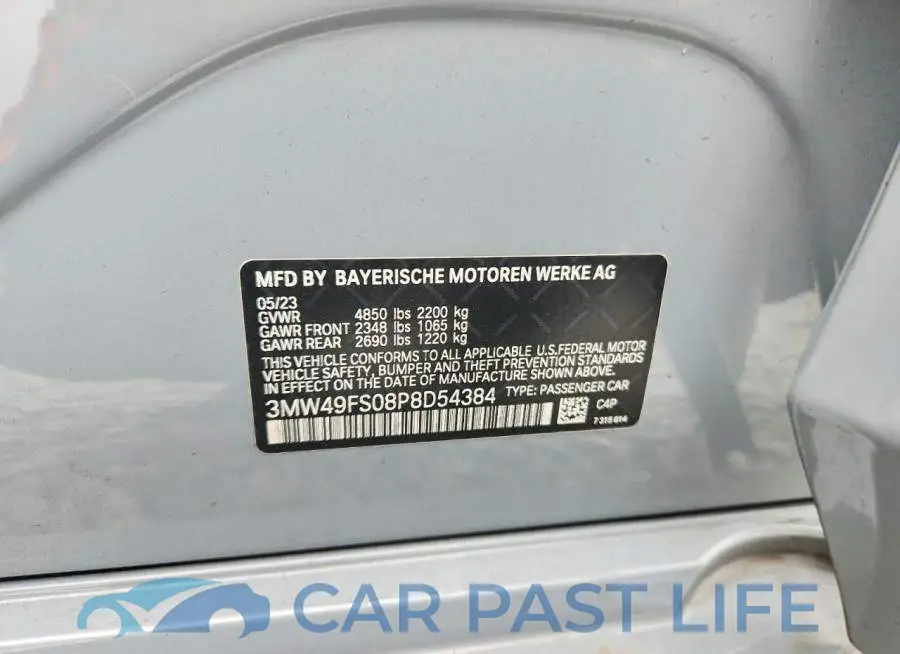 3MW49FS08P8D54384# 12
