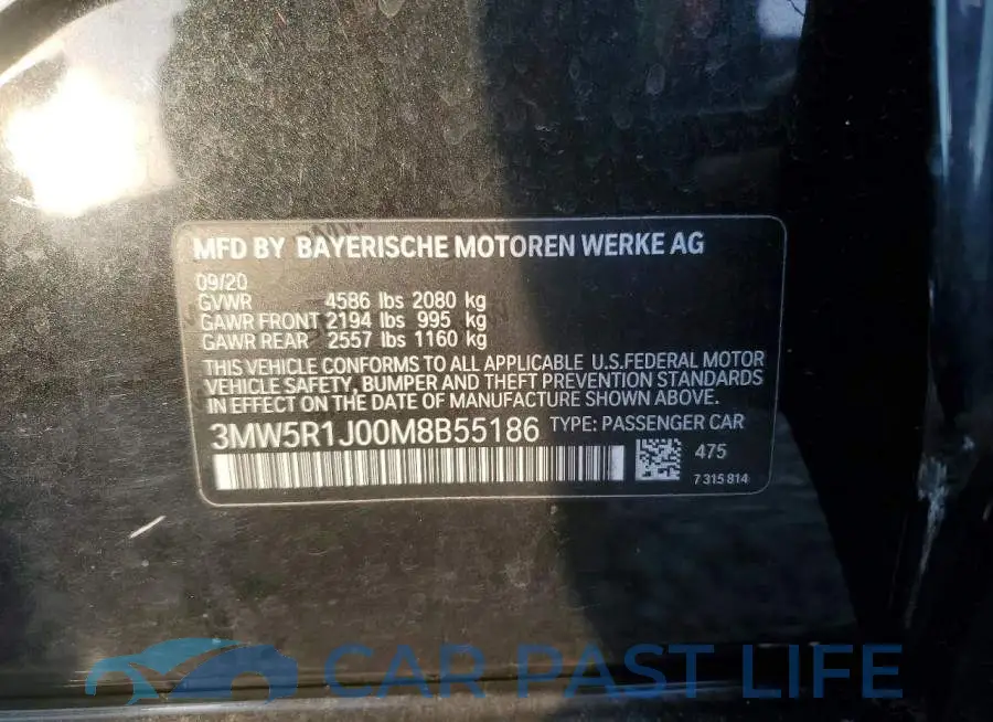 3MW5R1J00M8B55186# 12