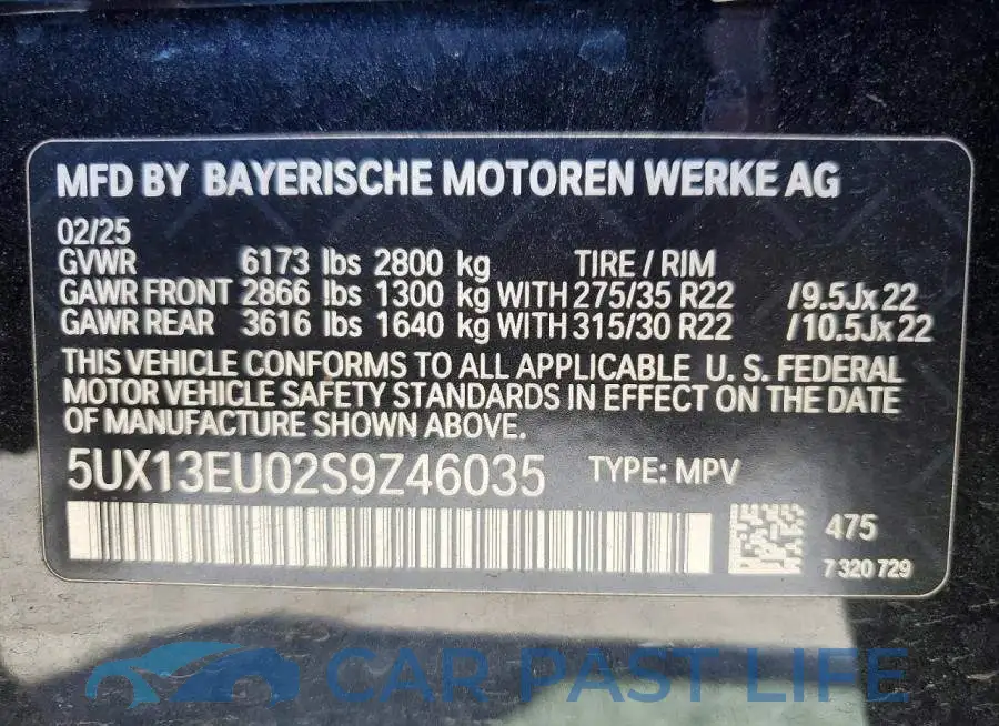 5UX13EU02S9Z46035# 14