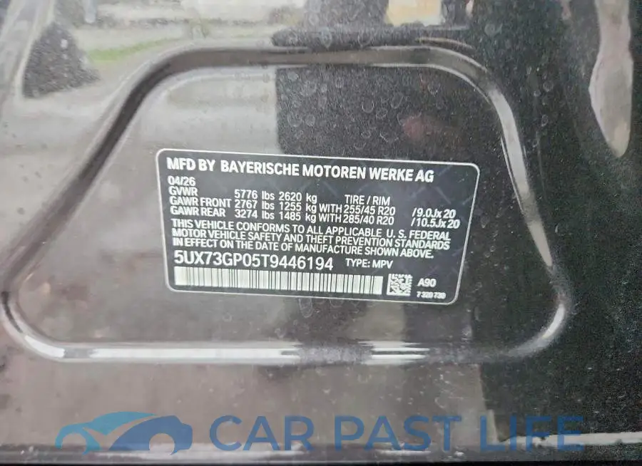 5UX73GP05T9446194# 13