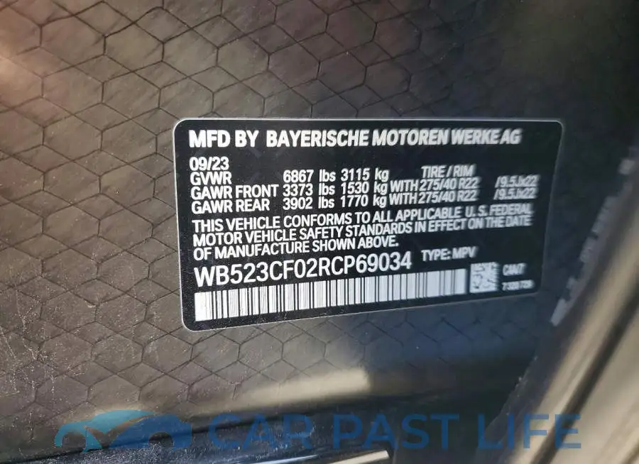 WB523CF02RCP69034# 14