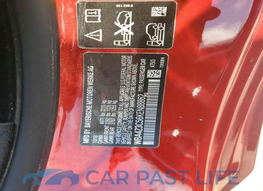 WBA4Z3C56KEN88862# 12