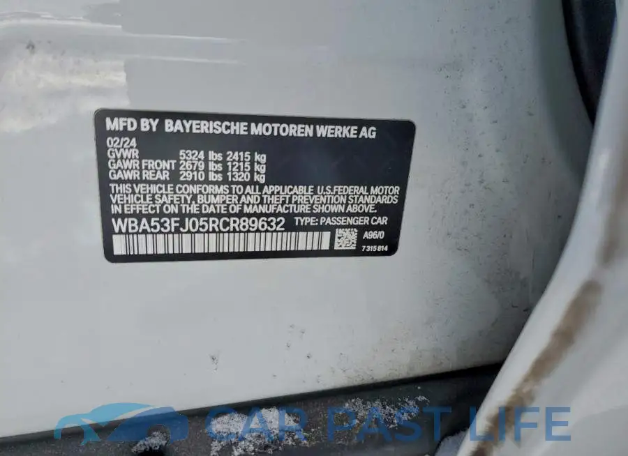 WBA53FJ05RCR89632# 13