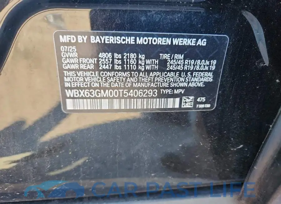 WBX63GM00T5406293# 12