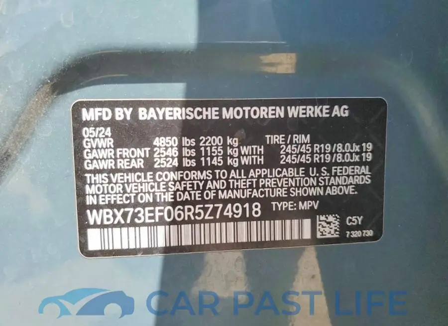WBX73EF06R5Z74918# 13