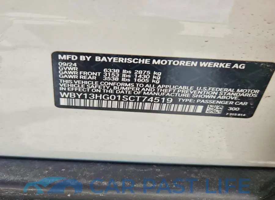 WBY13HG01SCT74519# 12