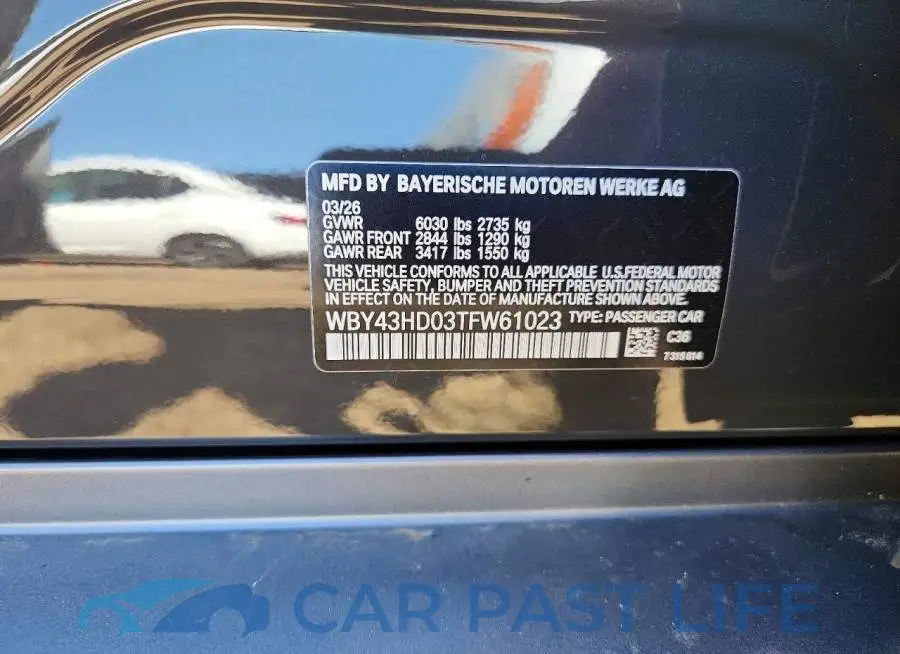 WBY43HD03TFW61023# 12