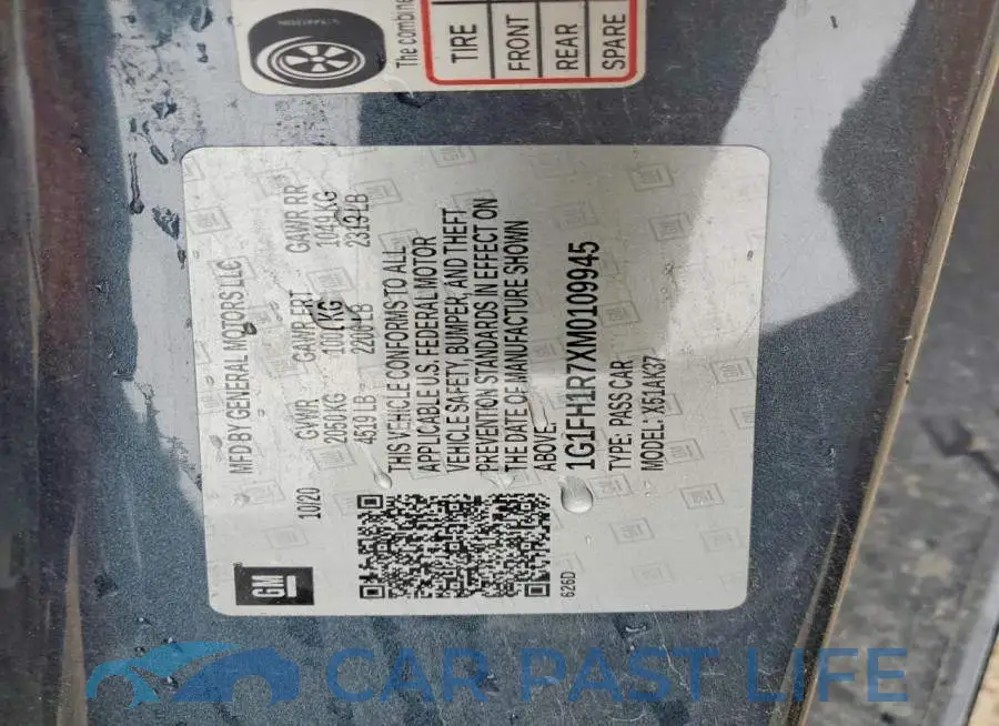 1G1FH1R7XM0109945# 12
