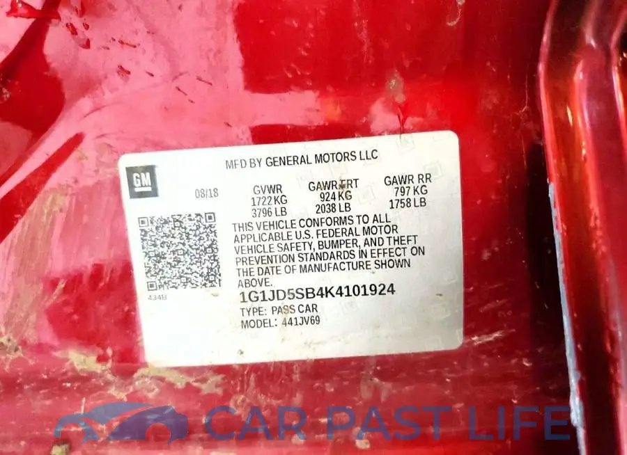 1G1JD5SB4K4101924# 12