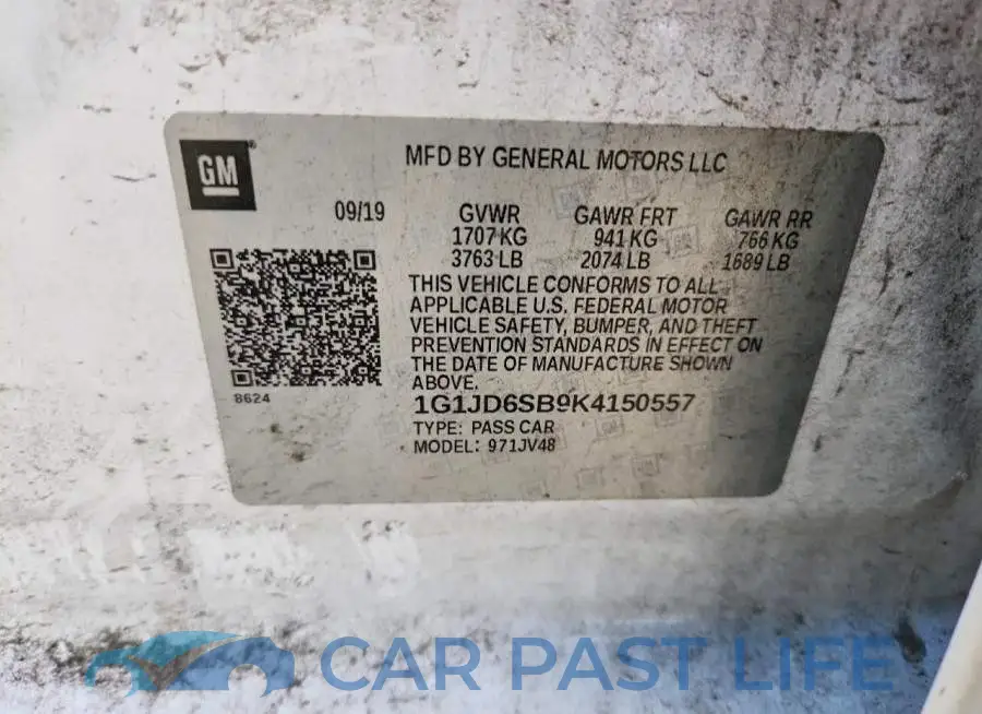1G1JD6SB9K4150557# 12