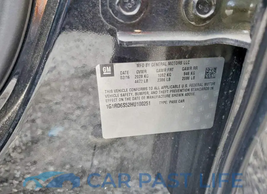 1G1RD6S52HU100251# 12