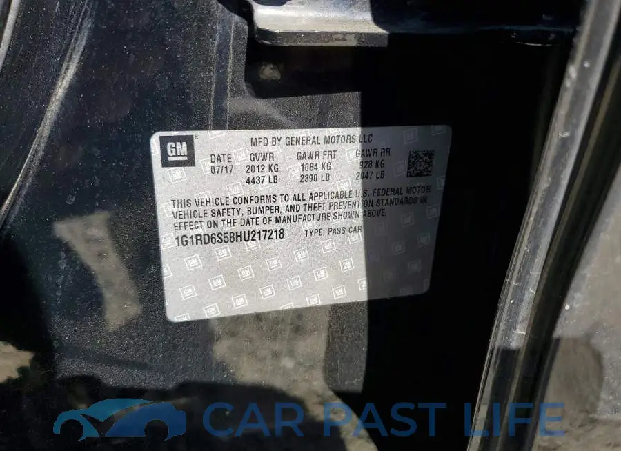 1G1RD6S58HU217218# 12