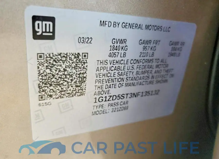 1G1ZD5ST3NF135132# 12