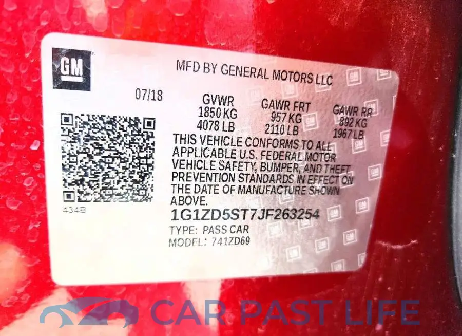 1G1ZD5ST7JF263254# 12