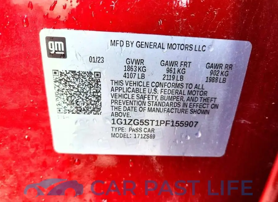 1G1ZG5ST1PF155907# 12