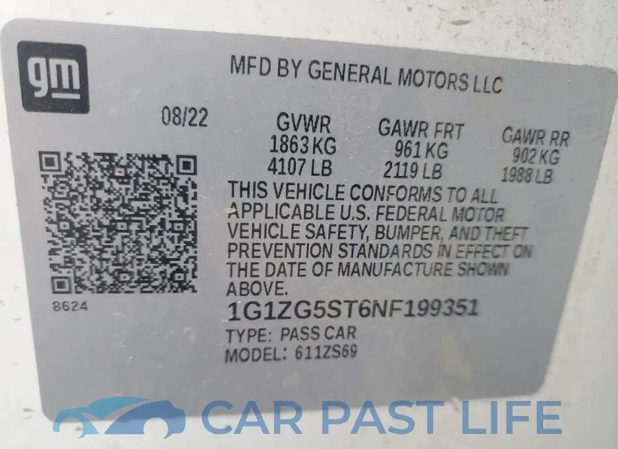 1G1ZG5ST6NF199351# 13